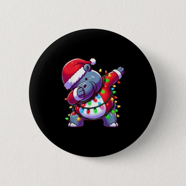 Weihnachtskostüm Dabbing Angesagten WeihnachtsLICH Button (Vorderseite)