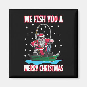 Weihnachtskostüm Fischer Angeln Lustig Cool San Magnet