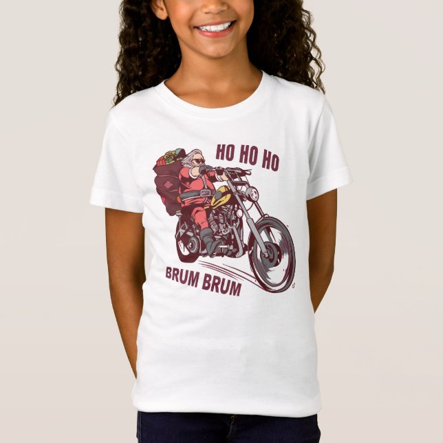 Weihnachtskostüm für Biker Einladung T-Shirt (Vorderseite)