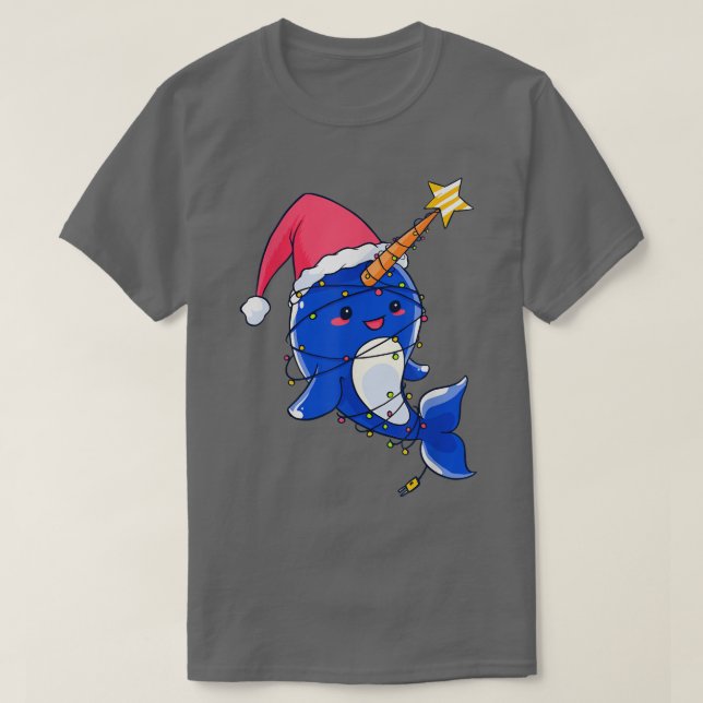 Weihnachtskostüme Lichter Kinder Santa Clau T-Shirt (Design vorne)