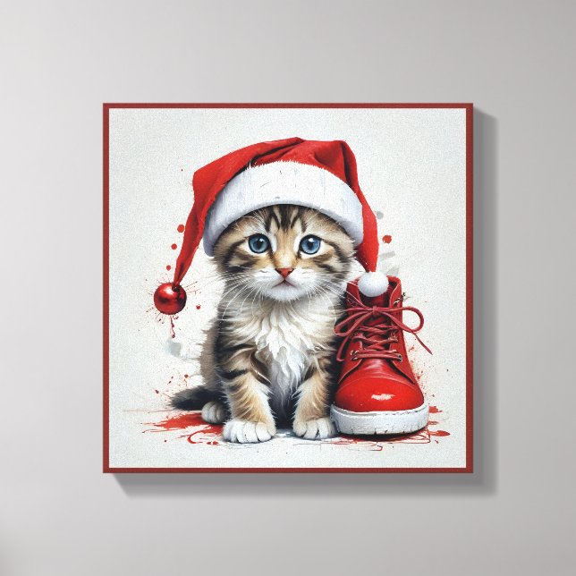 Weihnachtskostüme - Weihnachtsmuscheln Leinwanddruck (Vorderseite)