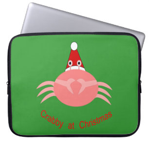 Weihnachtskrabbe Laptop-Sieb Laptopschutzhülle