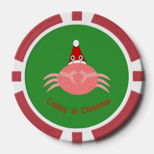 Weihnachtskrabbe Pokerchips