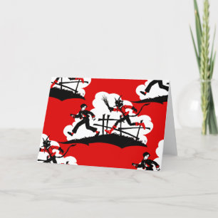 Weihnachtskrampf Feiertagskarte