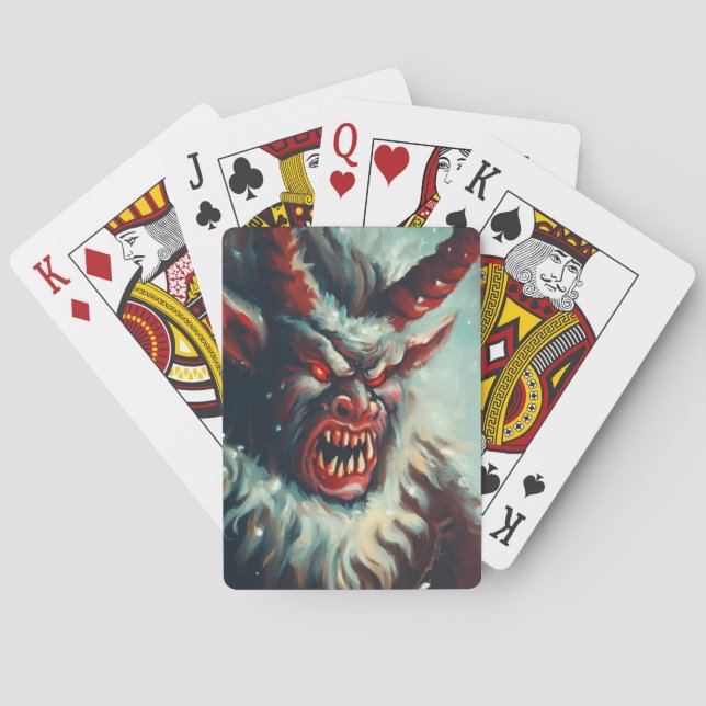 Weihnachtskrampus (3) spielkarten (Rückseite)