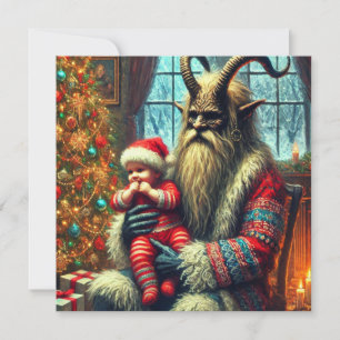 WeihnachtsKrampus Feiertagskarte