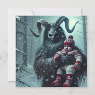WeihnachtsKrampus Feiertagskarte
