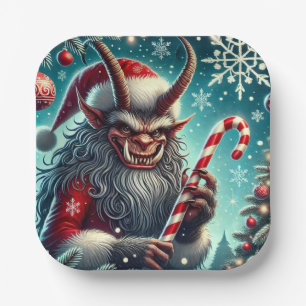 WeihnachtsKrampus Pappteller