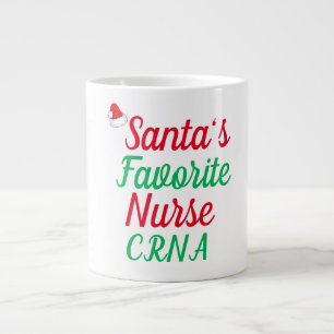 Weihnachtskrankenschwester Geschenk von Santa zur Jumbo-Tasse