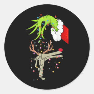 Weihnachtskrankenschwester Gynäkologin Krankenschw Runder Aufkleber
