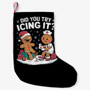 Weihnachtskrankenschwester Haben Sie versucht, es  Kleiner Weihnachtsstrumpf