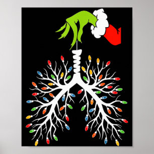 Weihnachtskrankenschwester Lunge Xmas Lichter Lust Poster