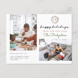 Weihnachtskranz 2 Foto Ankündigungspostkarte