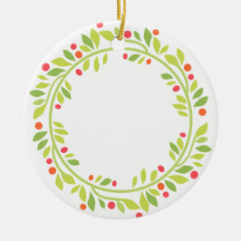 Weihnachtskranz anpassbar keramik ornament