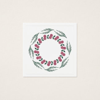 Weihnachtskranz aus Zweigen und Beeren