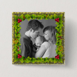 WeihnachtsKranz Button