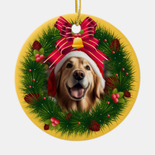 Weihnachtskranz Custom Hund Modernes Niedliches Ha Keramik Ornament