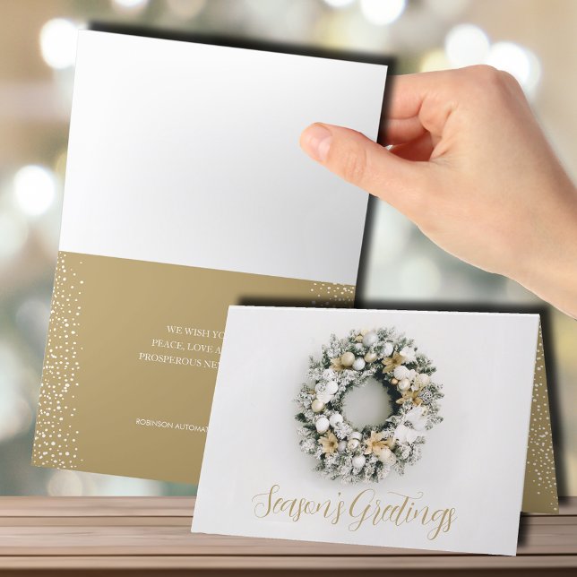 Weihnachtskranz-Faltenkarte Feiertagskarte (Von Creator hochgeladen)