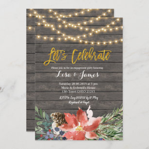 Weihnachtskranz Feiern Einladung