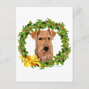 Weihnachtskranz Feiertagspostkarte