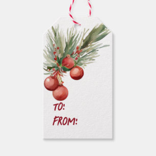 Weihnachtskranz Geschenkanhänger