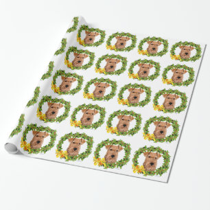 Weihnachtskranz Geschenkpapier