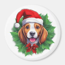 Weihnachtskranz im Beagle Magnet