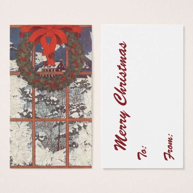 Weihnachtskranz im Schnee (Vorne & Hinten)