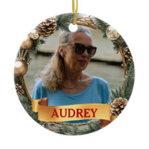 Weihnachtskranz JEDES Foto Baumschmuck