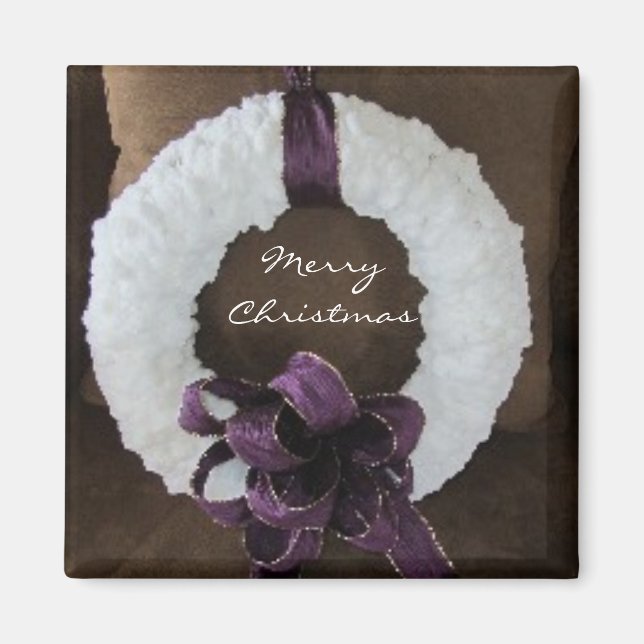 Weihnachtskranz Magnet (Vorne)