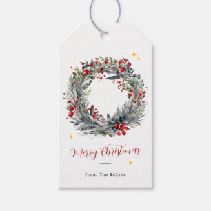 Weihnachtskranz Minimalistische Geschenkanhänger