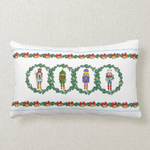 WeihnachtsKranz mit Nussknacker-Spielzeug-Soldaten Lendenkissen