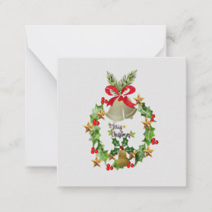 Weihnachtskranz Notizkarte Mitteilungskarte