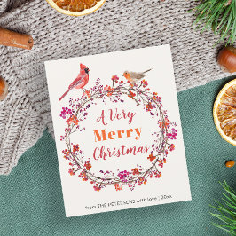 Weihnachtskranz rustikale schicke Weihnachtskarte