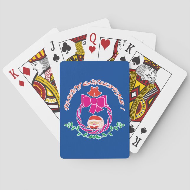 Weihnachtskranz Spielkarten (Rückseite)