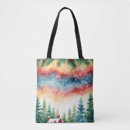 Weihnachtskranz Tote Tasche