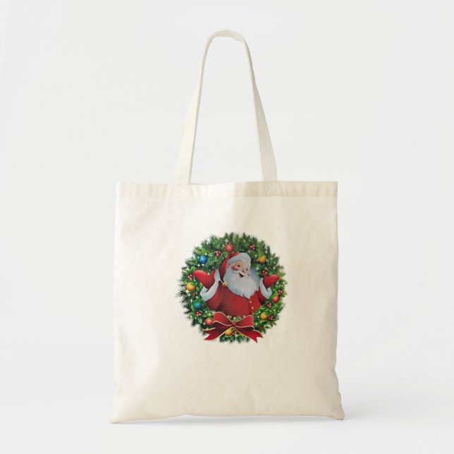 Weihnachtskranz Tragetasche (Vorne)