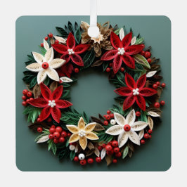 Weihnachtskranz-Urlaubsornament Ornament Aus Metall