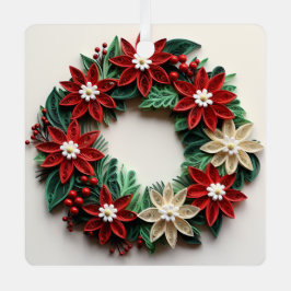 Weihnachtskranz-Urlaubsornament Ornament Aus Metall