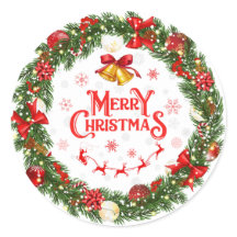 Weihnachtskranz vor der Tür