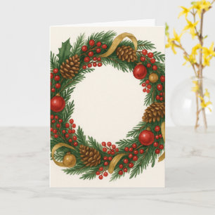 Weihnachtskränzchen Karte