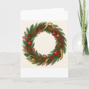 Weihnachtskränzchen Karte