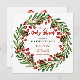 Weihnachtskränzdusche Einladung