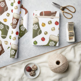 Weihnachtskränze Geschenkpapier