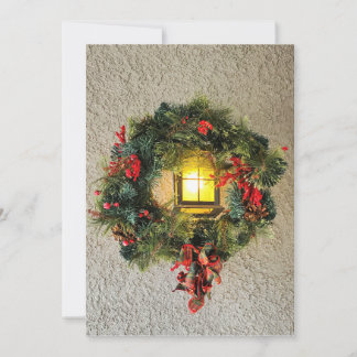 Weihnachtskränze Grußkarte Feiertagskarte