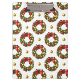 Weihnachtskränze Klemmbrett