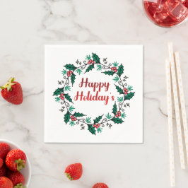 Weihnachtskränze Papier Servietten
