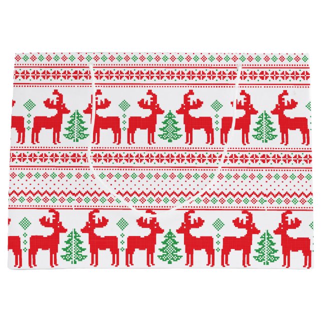 Weihnachtskraut Große Geschenktüte (Vorderseite)