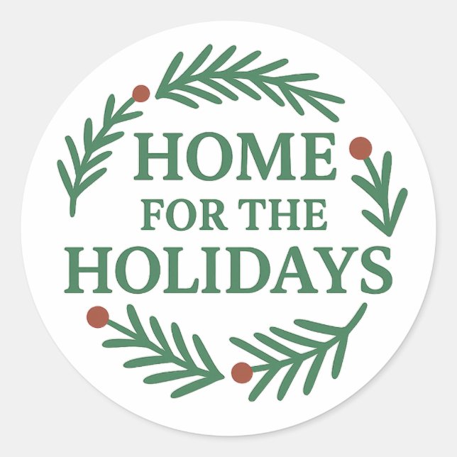 Weihnachtskrautbeschriftungen Runder Aufkleber (Vorderseite)