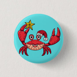 Weihnachtskrebs Button